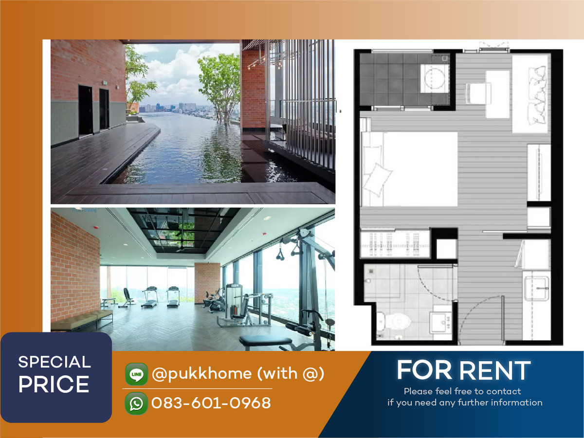 For RentCondoLadprao, Central Ladprao : Rent 12,000, has washing machine |✨ open view ✨ Line:@pukkhome (with @ )