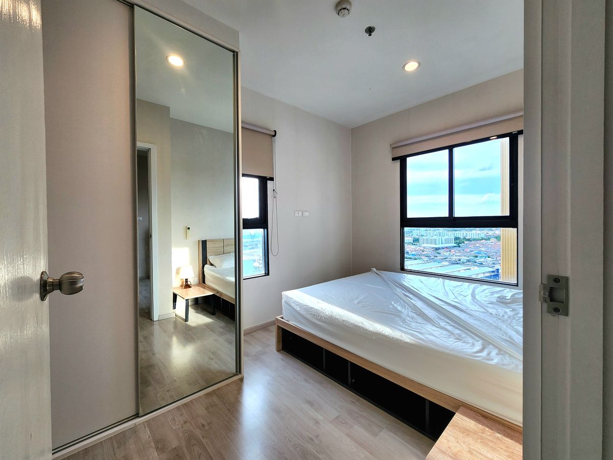 For RentCondoNonthaburi, Bang Yai, Bangbuathong : Status as shown in the cover photo** Room available, 2 balconies, north side, 4 air conditioners!!**For rent, Plum Condo Central Station Phase 1, 2 bedrooms, ready to move in**Rooms like this don't come around often SN490 .31