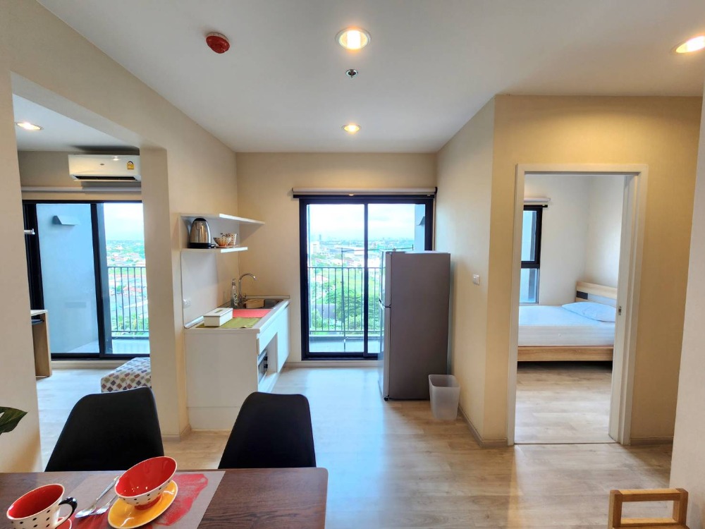 For RentCondoNonthaburi, Bang Yai, Bangbuathong : **The room is empty. Beautiful room, comfortable decoration ** Condo for rent, Plum Condo Central Station Phase 2, 2 bedrooms, 2 bathrooms SN490.31