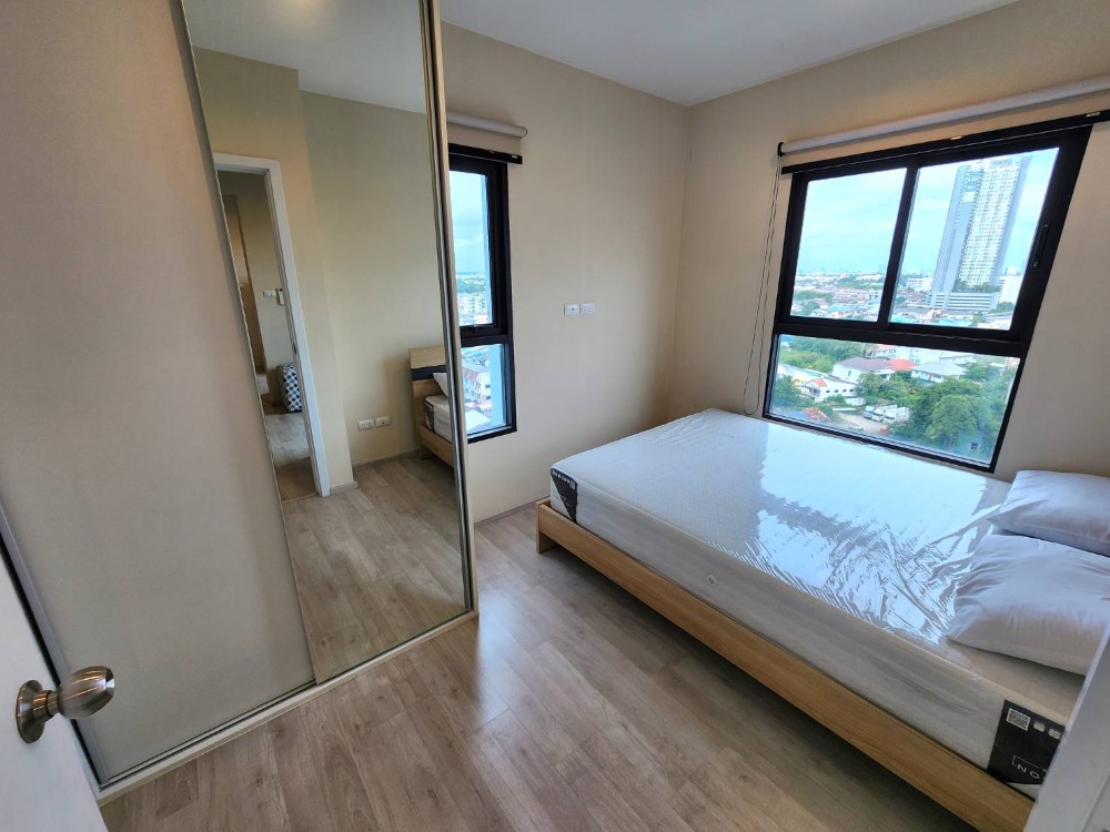 For RentCondoNonthaburi, Bang Yai, Bangbuathong : **The room is empty. Beautiful room, comfortable decoration ** Condo for rent, Plum Condo Central Station Phase 2, 2 bedrooms, 2 bathrooms SN490.31