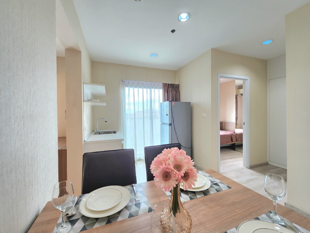 For RentCondoNonthaburi, Bang Yai, Bangbuathong : ** Empty room, beautiful room, with after-rental care ** For rent, Plum Condo Central Station Phase 2, 2 bedrooms, 2 bathrooms, 10th floor, not loud, waiting for the elevator for a long time SN490.32