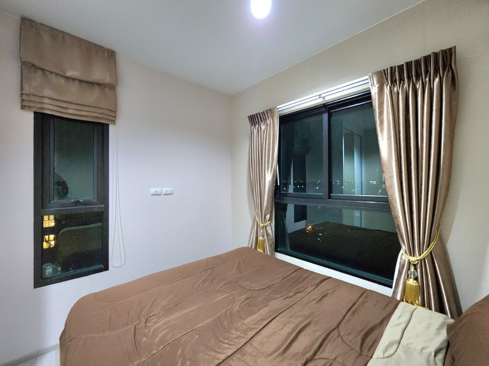 For RentCondoNonthaburi, Bang Yai, Bangbuathong : ** Empty room, beautiful room, with after-rental care ** For rent, Plum Condo Central Station Phase 2, 2 bedrooms, 2 bathrooms, 10th floor, not loud, waiting for the elevator for a long time SN490.32