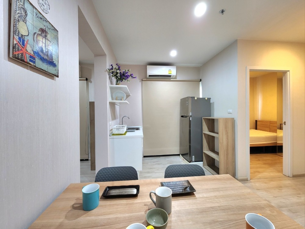For RentCondoNonthaburi, Bang Yai, Bangbuathong : Status as shown in the cover photo** Room available, 2 balconies, north side, 4 air conditioners!!**For rent, Plum Condo Central Station Phase 1, 2 bedrooms, ready to move in**Rooms like this don't come around often SN490 .31