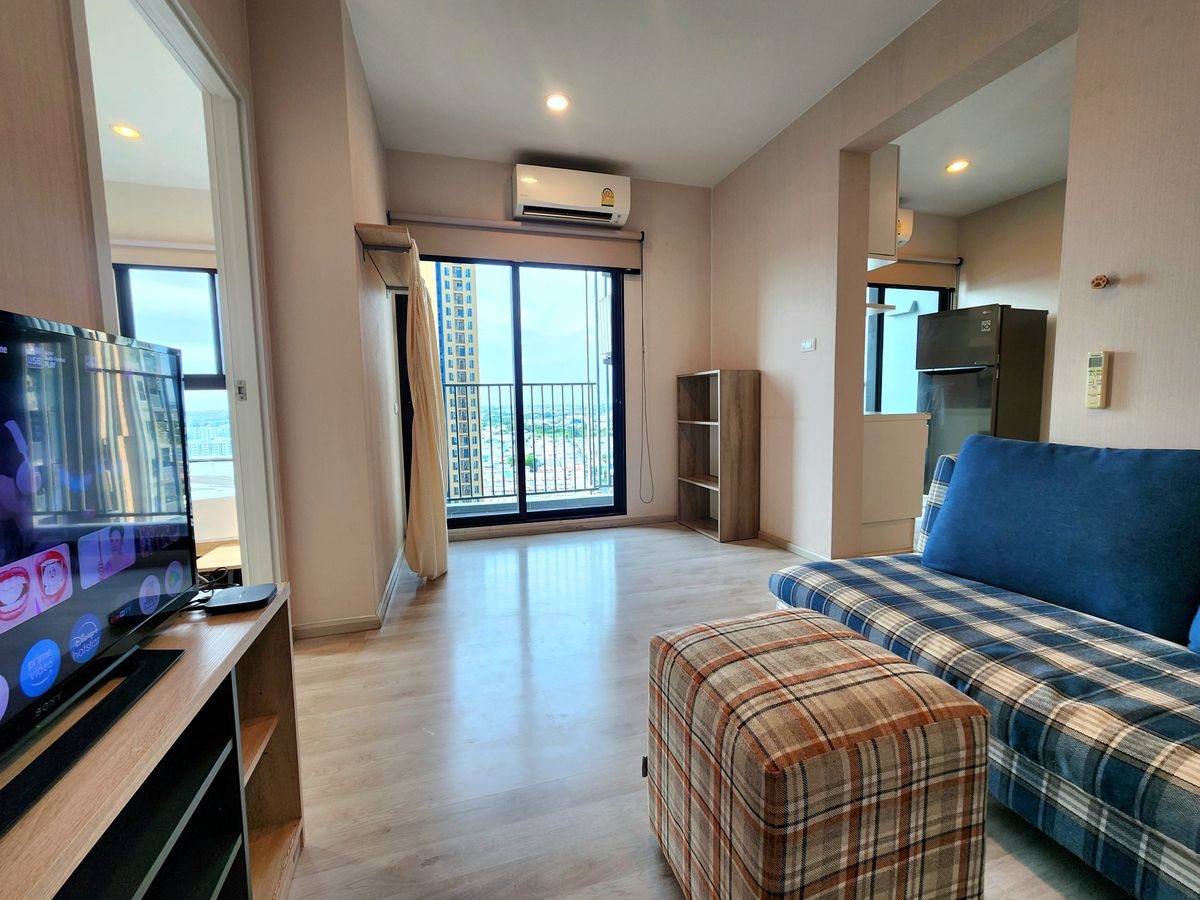 For RentCondoNonthaburi, Bang Yai, Bangbuathong : Status as shown in the cover photo** Room available, 2 balconies, north side, 4 air conditioners!!**For rent, Plum Condo Central Station Phase 1, 2 bedrooms, ready to move in**Rooms like this don't come around often SN490 .31