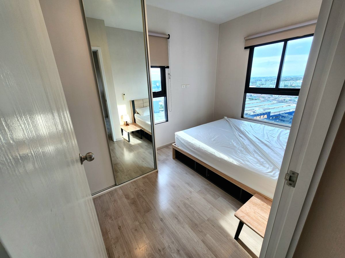 For RentCondoNonthaburi, Bang Yai, Bangbuathong : Status as shown in the cover photo** Room available, 2 balconies, north side, 4 air conditioners!!**For rent, Plum Condo Central Station Phase 1, 2 bedrooms, ready to move in**Rooms like this don't come around often SN490 .31