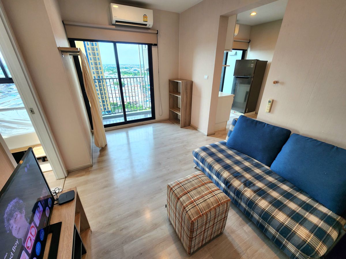 For RentCondoNonthaburi, Bang Yai, Bangbuathong : Status as shown in the cover photo** Room available, 2 balconies, north side, 4 air conditioners!!**For rent, Plum Condo Central Station Phase 1, 2 bedrooms, ready to move in**Rooms like this don't come around often SN490 .31