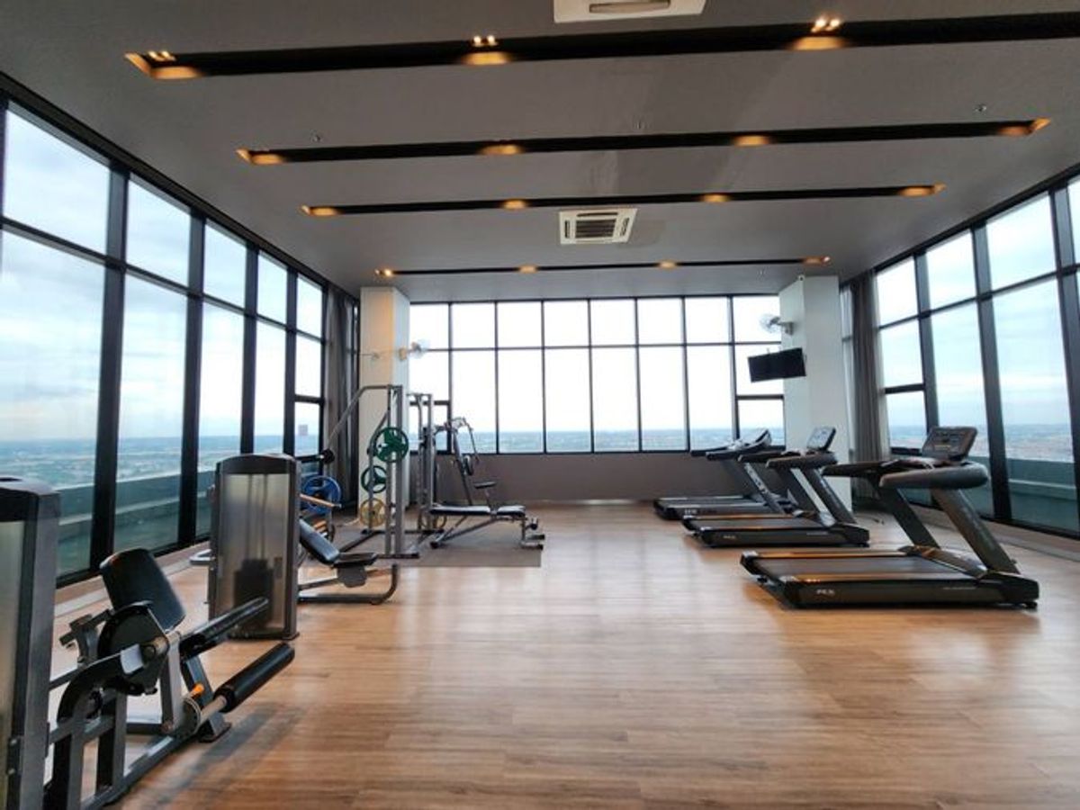 For RentCondoNonthaburi, Bang Yai, Bangbuathong : Status as shown in the cover photo** Room available, 2 balconies, north side, 4 air conditioners!!**For rent, Plum Condo Central Station Phase 1, 2 bedrooms, ready to move in**Rooms like this don't come around often SN490 .31