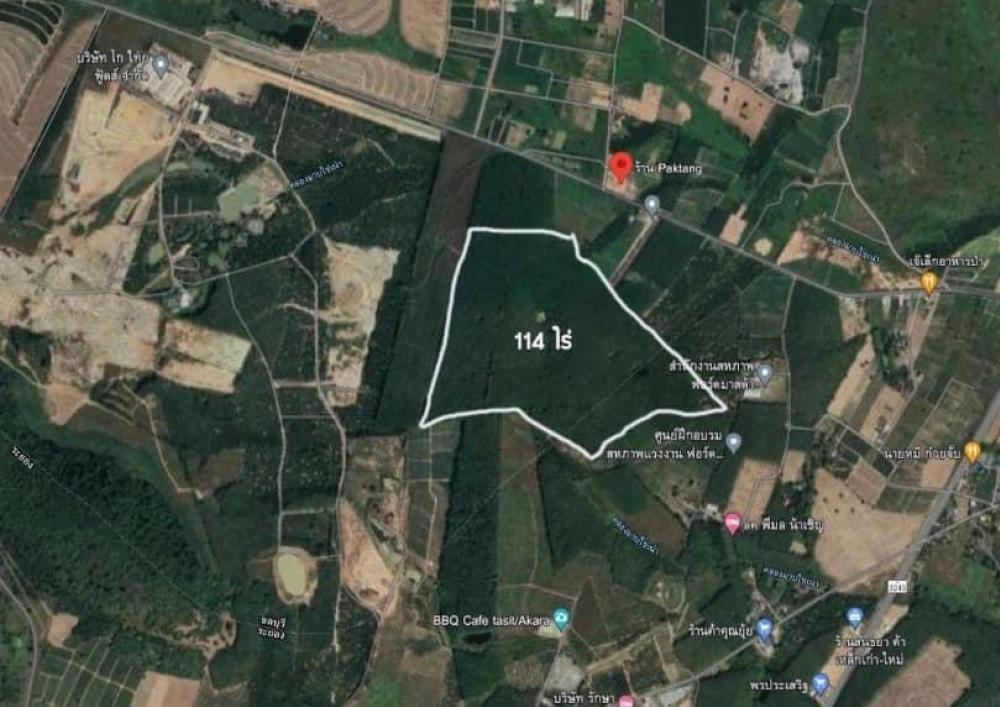 For SaleLandPattaya, Bangsaen, Chonburi : Land for sale 114 rai, Chon Buri Province, 1,500,000 baht per rai, Khlong Kio Subdistrict, Ban Bueng District, Chon Buri Province