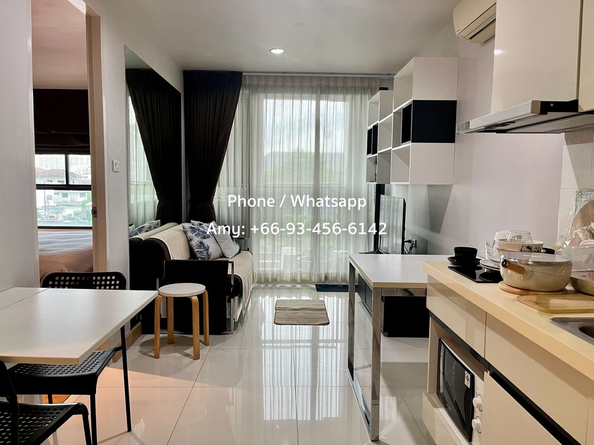 ให้เช่าคอนโดอ่อนนุช อุดมสุข : รับระยะสั้น/รายปี + ฟรี Wi-Fi + แต่งเต็ม | ติด BTS อ่อนนุช ห้องใหญ่ 35 ตรม. (รับเอเจ้น - ไลน์ขอรูปไม่มีลายน้ำ) | Short-term Rental | Free Wifi* เช่ารายเดือน