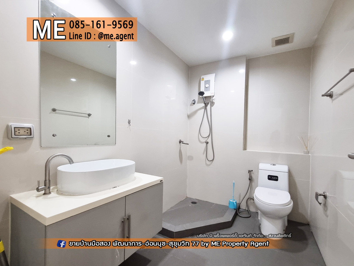 For RentTownhomePattanakan, Srinakarin : Urgent for rent! 3-story townhouse, Patio Pattanakarn 38, at the beginning of the project, fully furnished, ready to move in immediately, near Ekkamai, Thonglor, Sukhumvit, call 064-954-9619 (RTH13-18)