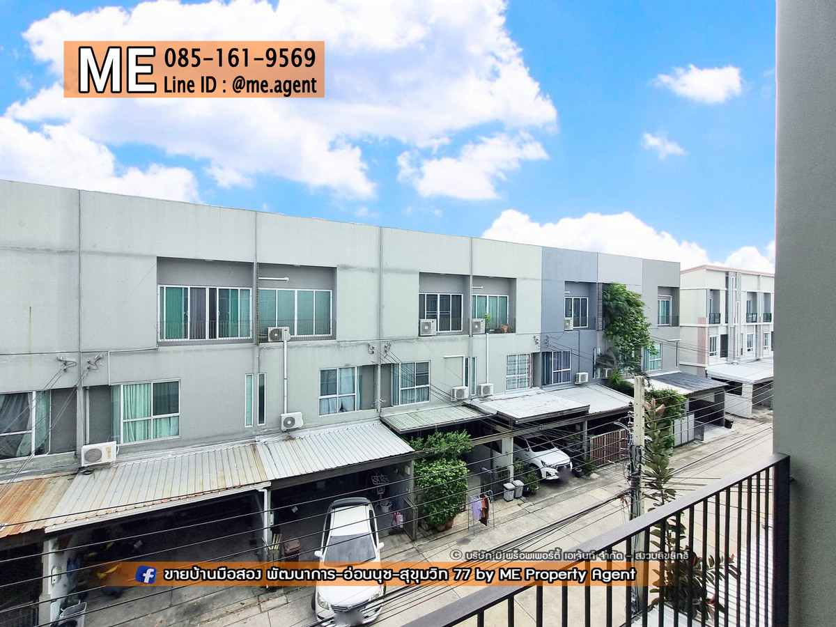 For RentTownhomePattanakan, Srinakarin : Urgent for rent! 3-story townhouse, Patio Pattanakarn 38, at the beginning of the project, fully furnished, ready to move in immediately, near Ekkamai, Thonglor, Sukhumvit, call 064-954-9619 (RTH13-18)