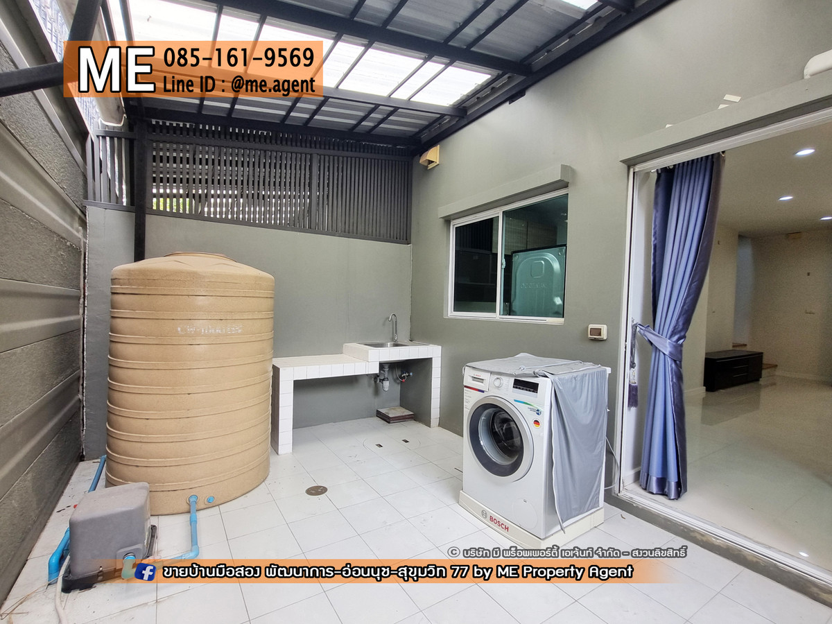 For RentTownhomePattanakan, Srinakarin : Urgent for rent! 3-story townhouse, Patio Pattanakarn 38, at the beginning of the project, fully furnished, ready to move in immediately, near Ekkamai, Thonglor, Sukhumvit, call 064-954-9619 (RTH13-18)