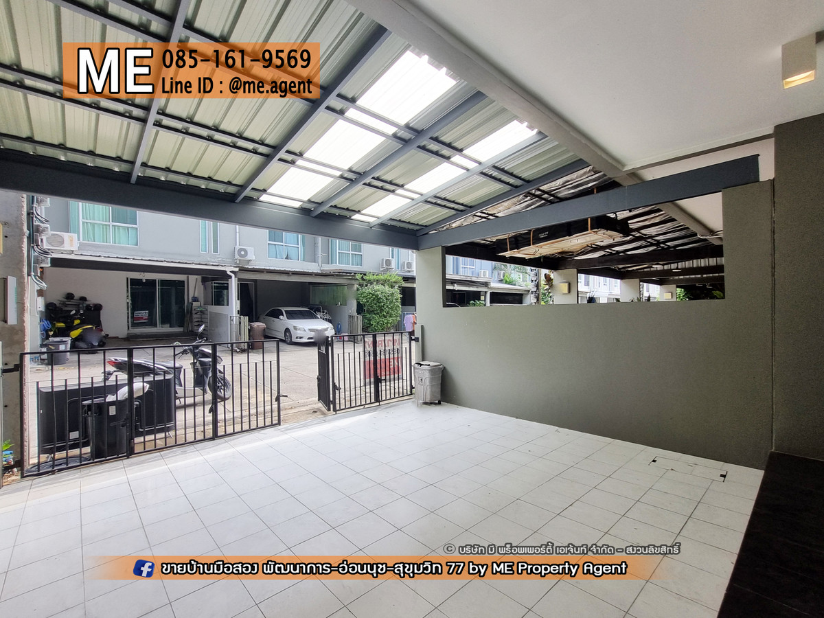 For RentTownhomePattanakan, Srinakarin : Urgent for rent! 3-story townhouse, Patio Pattanakarn 38, at the beginning of the project, fully furnished, ready to move in immediately, near Ekkamai, Thonglor, Sukhumvit, call 064-954-9619 (RTH13-18)