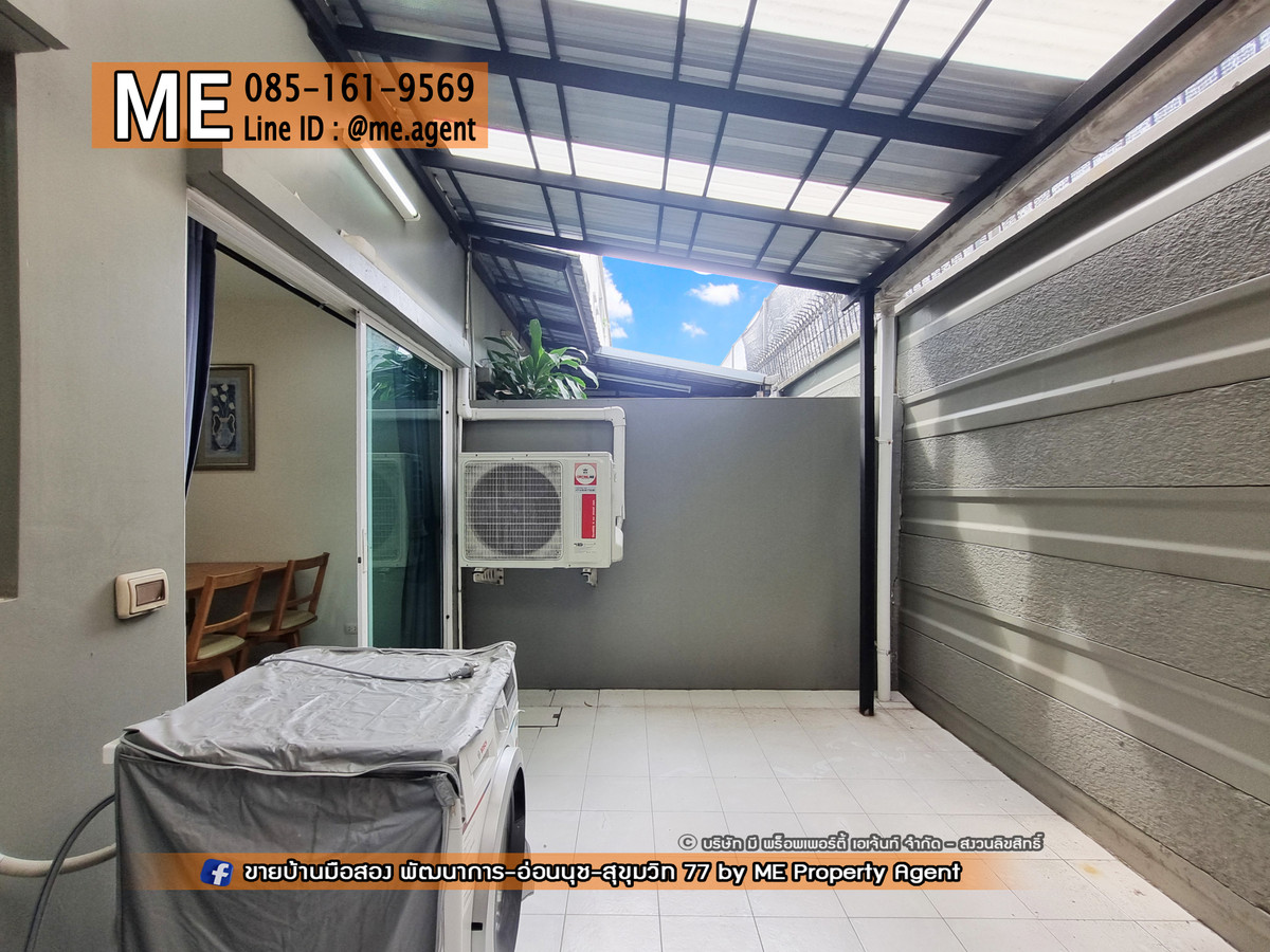 For RentTownhomePattanakan, Srinakarin : Urgent for rent! 3-story townhouse, Patio Pattanakarn 38, at the beginning of the project, fully furnished, ready to move in immediately, near Ekkamai, Thonglor, Sukhumvit, call 064-954-9619 (RTH13-18)