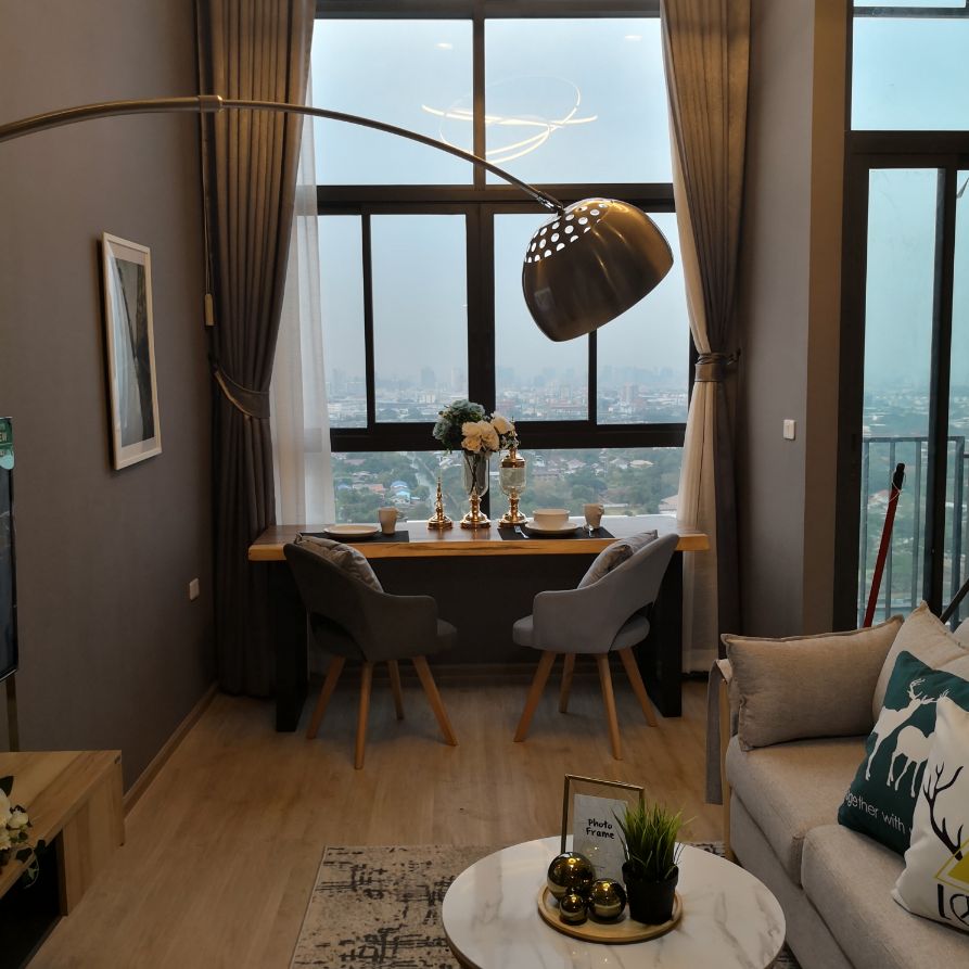 ให้เช่าคอนโดพระราม 9 เพชรบุรีตัดใหม่ RCA : 1 นอนให้เช่า (Loft Duplex style) ที่ไอดีโอ นิว พระราม9 ขนาด 37 ตร.ม. เฟอร์นิเจอร์ครบ พร้อมเข้าอยู่