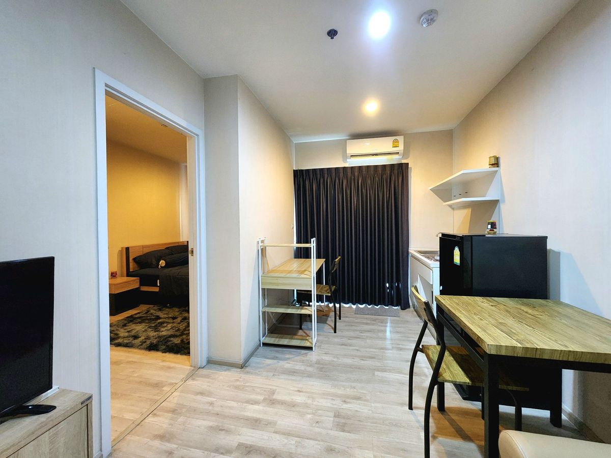 For RentCondoNonthaburi, Bang Yai, Bangbuathong : Status as shown in the cover photo**Vacant room, newly purchased washing machine** For rent, Plum Central Phase 1!! Real room photos, real sound!! East view, morning sun is not hot SN490.46