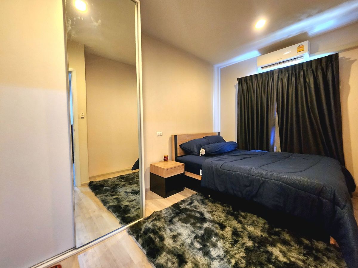 For RentCondoNonthaburi, Bang Yai, Bangbuathong : Status as shown in the cover photo**Vacant room, newly purchased washing machine** For rent, Plum Central Phase 1!! Real room photos, real sound!! East view, morning sun is not hot SN490.46