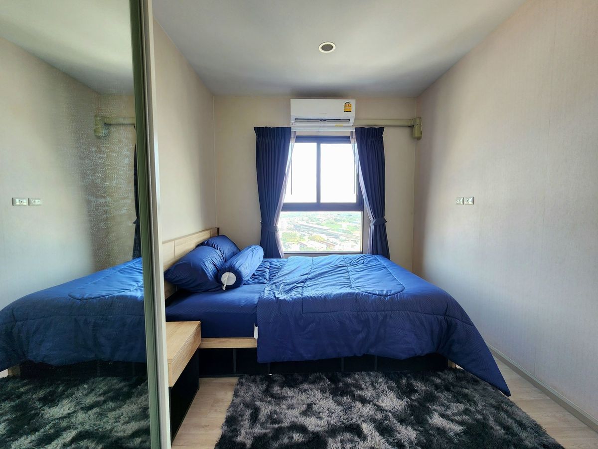 For RentCondoNonthaburi, Bang Yai, Bangbuathong : Status as shown in the cover photo**Vacant room, newly purchased washing machine** For rent, Plum Central Phase 1!! Real room photos, real sound!! East view, morning sun is not hot SN490.46