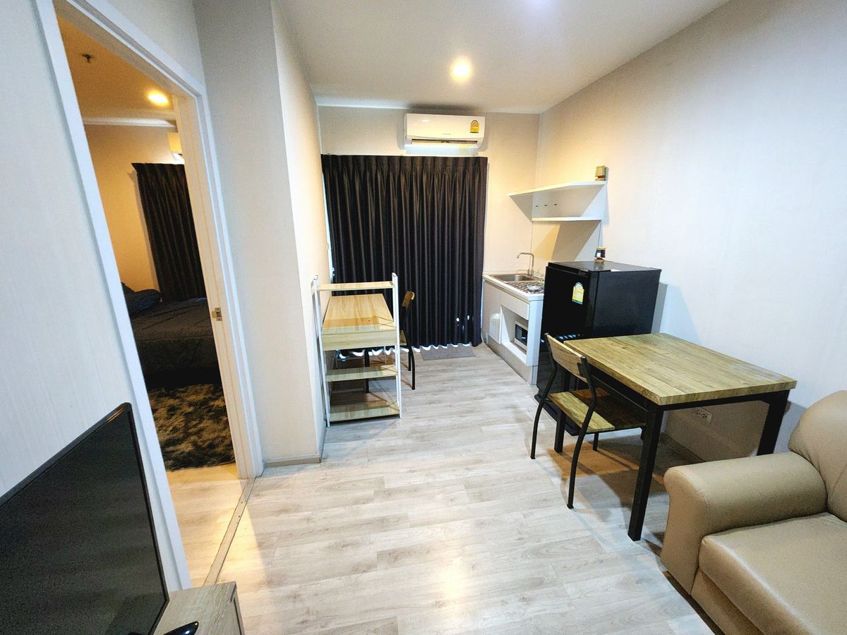 For RentCondoNonthaburi, Bang Yai, Bangbuathong : Status as shown in the cover photo**Vacant room, newly purchased washing machine** For rent, Plum Central Phase 1!! Real room photos, real sound!! East view, morning sun is not hot SN490.46
