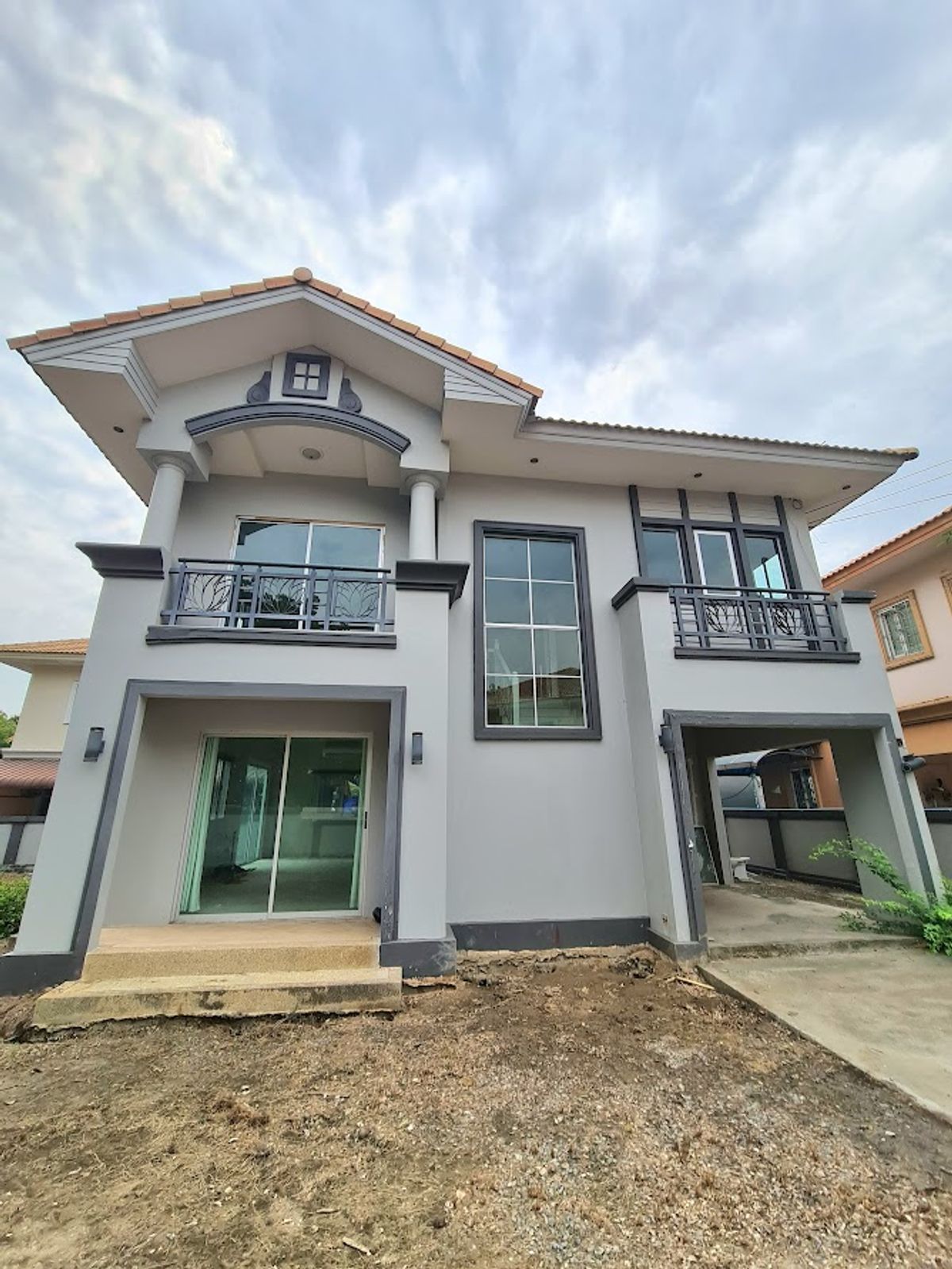 For SaleHouseMahachai Samut Sakhon : House for sale Pruksa Village 6 Rama 2-Bang Khun Thian Chai Talay, corner house, area 96.3 sq.wa., Phanthai Norasing Subdistrict Samut Sakhon City