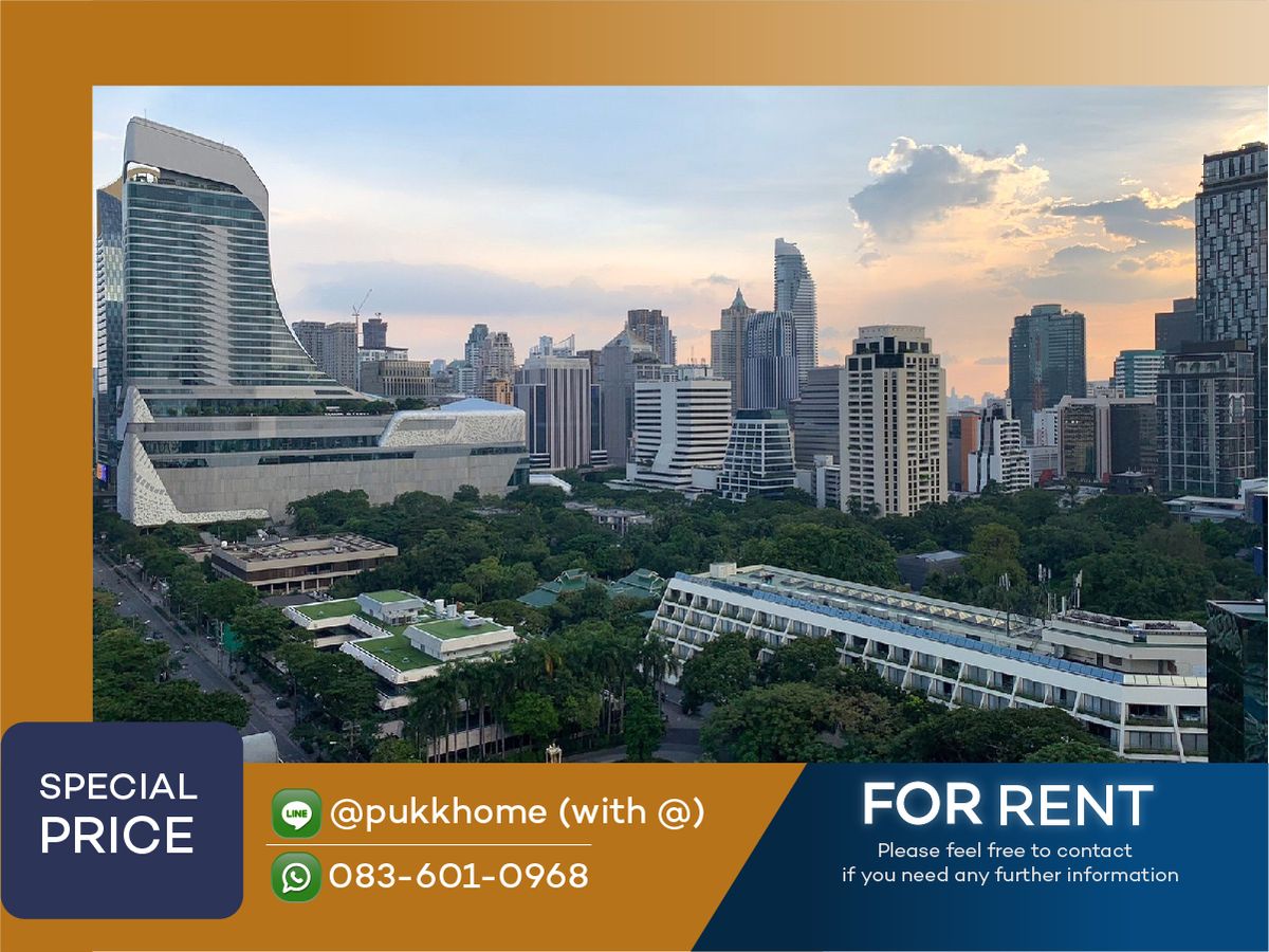 ให้เช่าคอนโดวิทยุ ชิดลม หลังสวน : Life one wireless  | 2 BEDROOM  City View   📞 083-601-0968