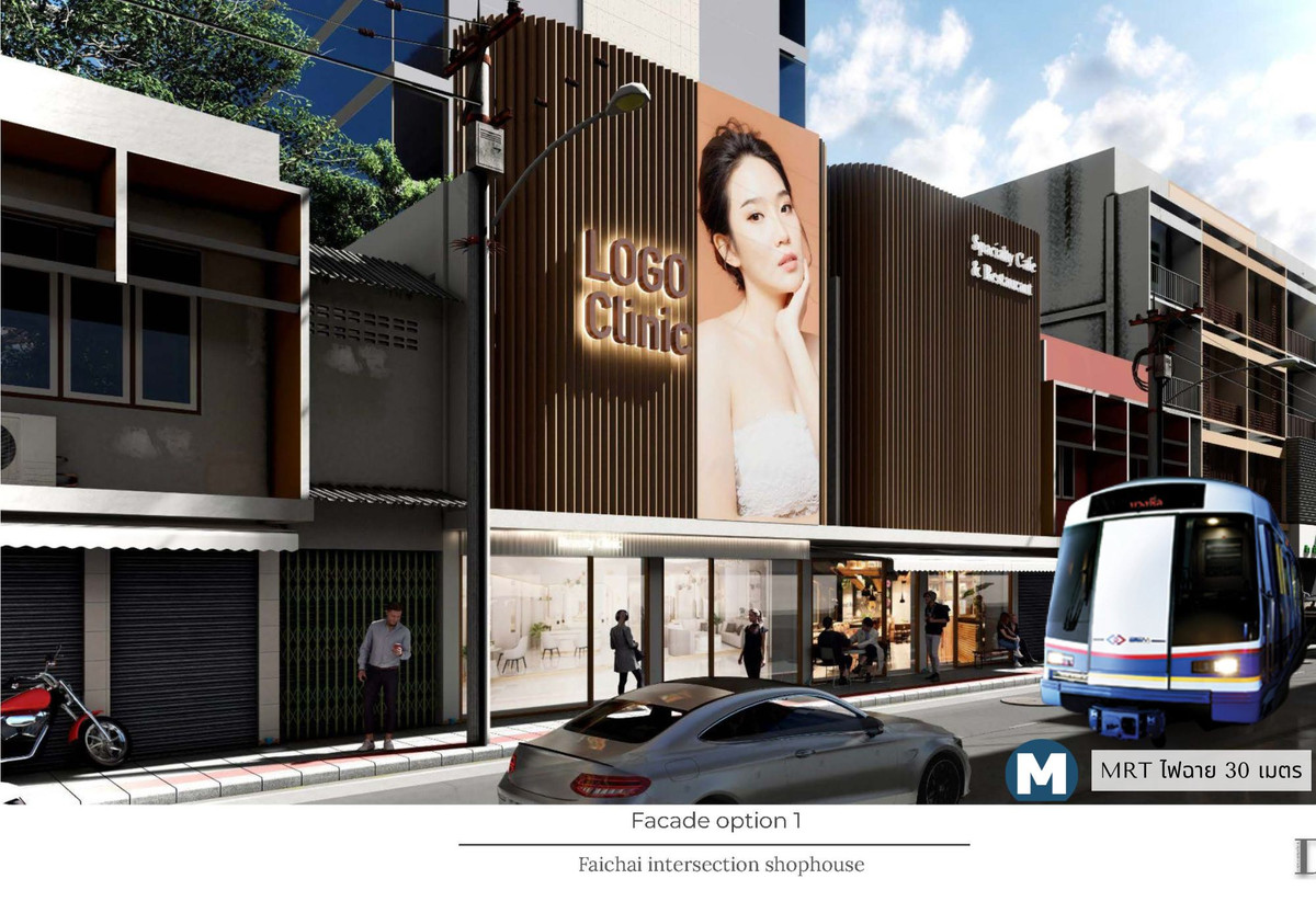 For RentShop HousePinklao, Charansanitwong : Commercial building for rent The best location in the heart of the torch intersection. Next to MRT Intersection with Torch (0 meters)