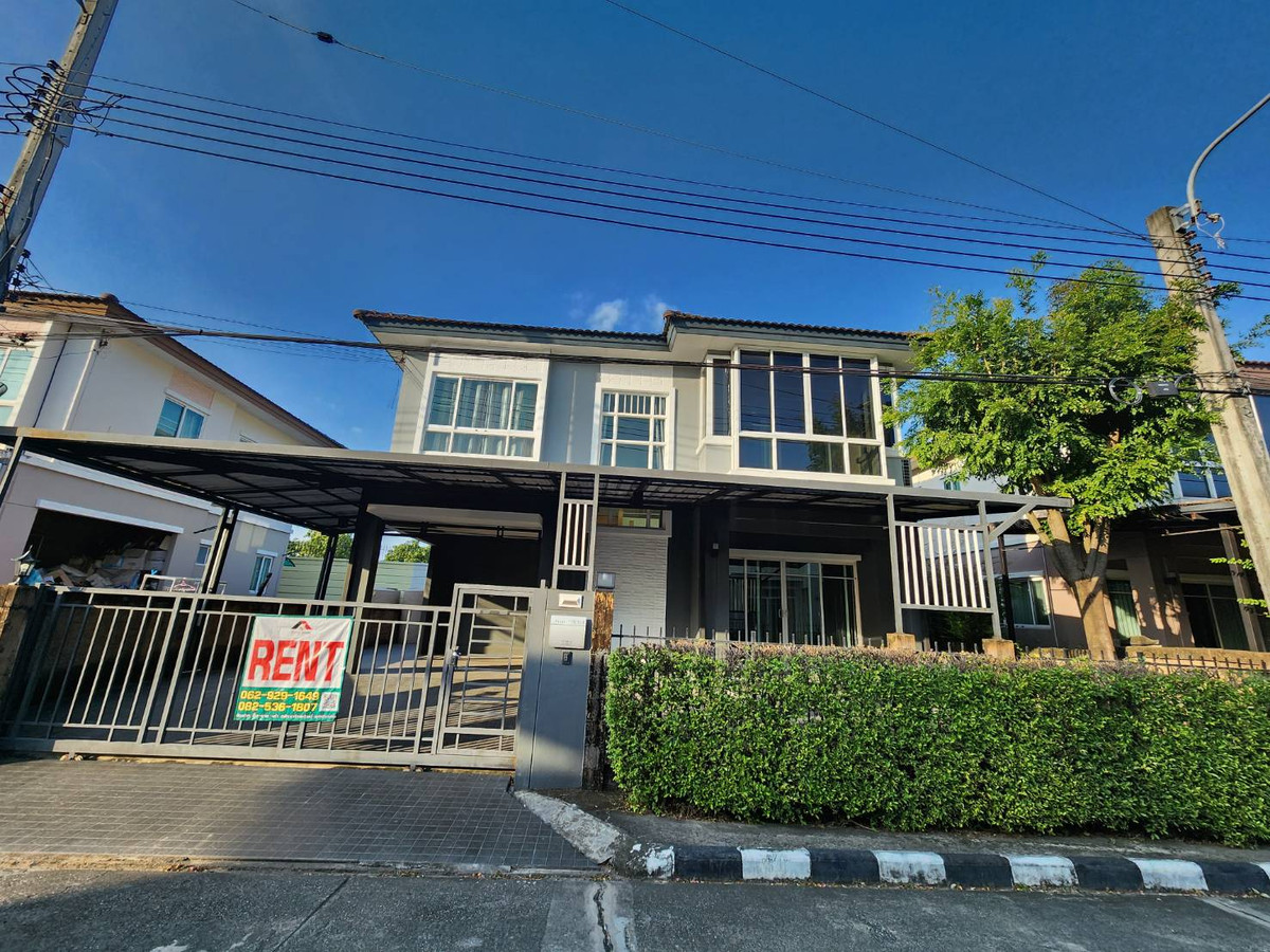 For RentHouseMin Buri, Romklao : FOR RENT DETACHED HOUSE THE PLANT  near Suwanbhoom airport 160sqm 3BR