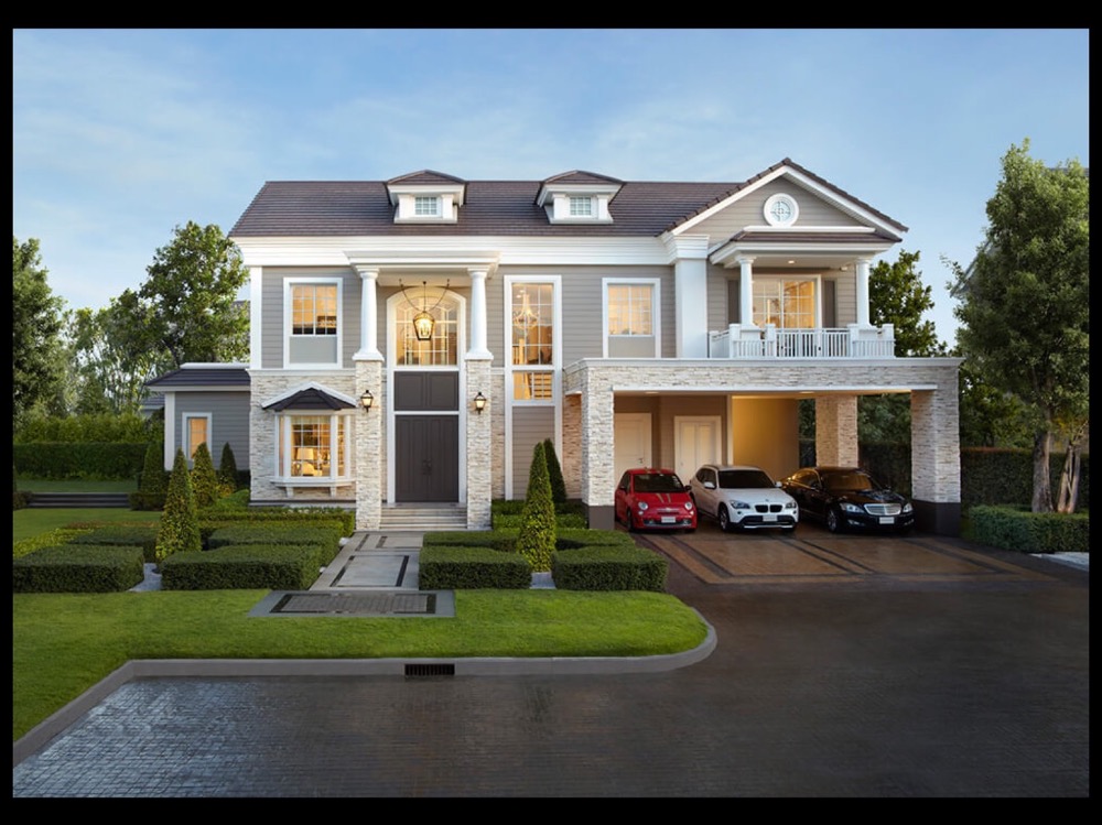 For SaleHouseBangna, Bearing, Lasalle : Luxury house for sale in Narasiri Bangna Village Near Mega Bangna