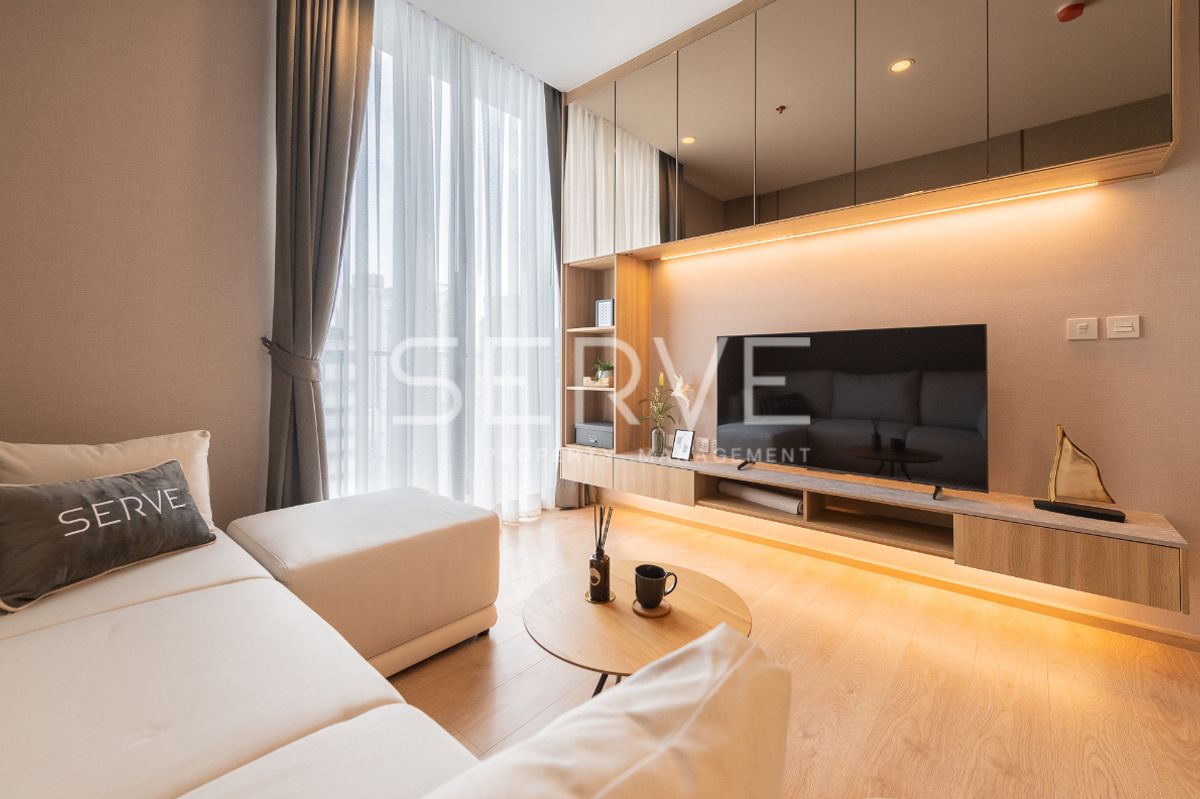 For RentCondoSukhumvit, Asoke, Thonglor : 🔥Hot Deal 45K🔥! Modern Style 2 beds High Fl. 15+ Close to BTS Asok & MRT Sukhumvit 550 m. at Noble BE19 Condo / For Rent