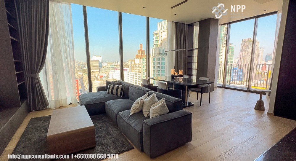 For RentCondoWitthayu, Chidlom, Langsuan, Ploenchit : 2 Bedrooms For Rent at 28 Chidlom with Fully Firnished