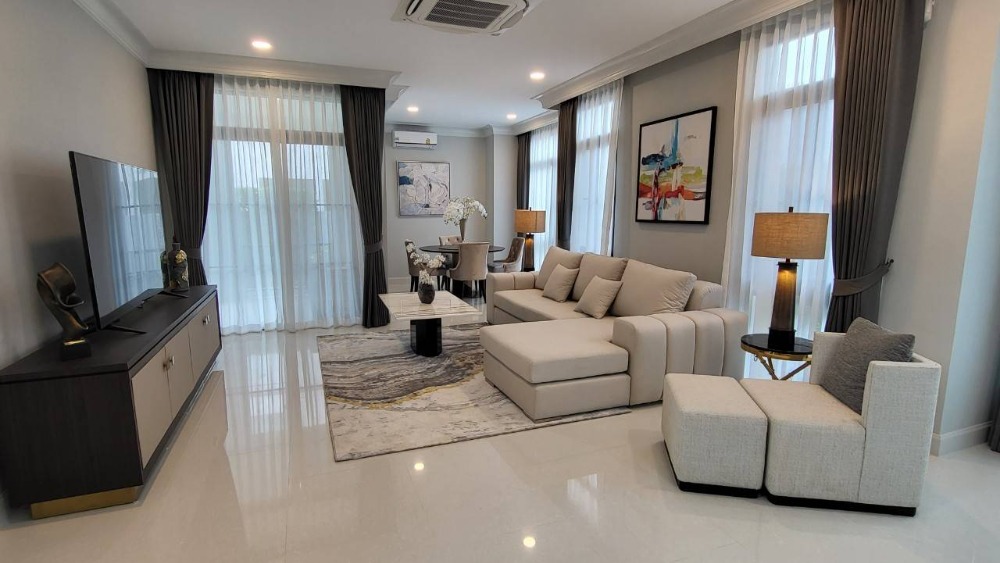 For RentHousePattanakan, Srinakarin : 🍒 House for rent, Nantawan, Krungthep Kreetha, beautiful, luxurious, big house in front of the project