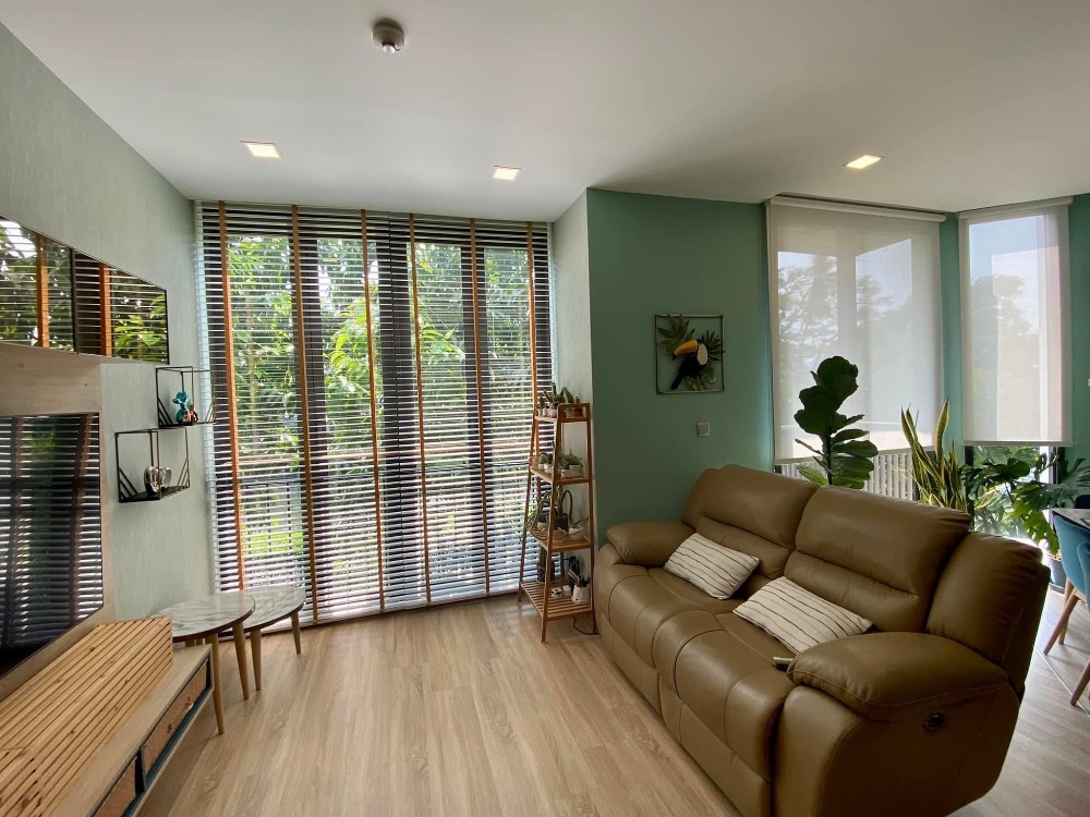 ให้เช่าคอนโดอ่อนนุช อุดมสุข : For rent Kawa Haus 1 bedroom 2 baths large garden view and canal