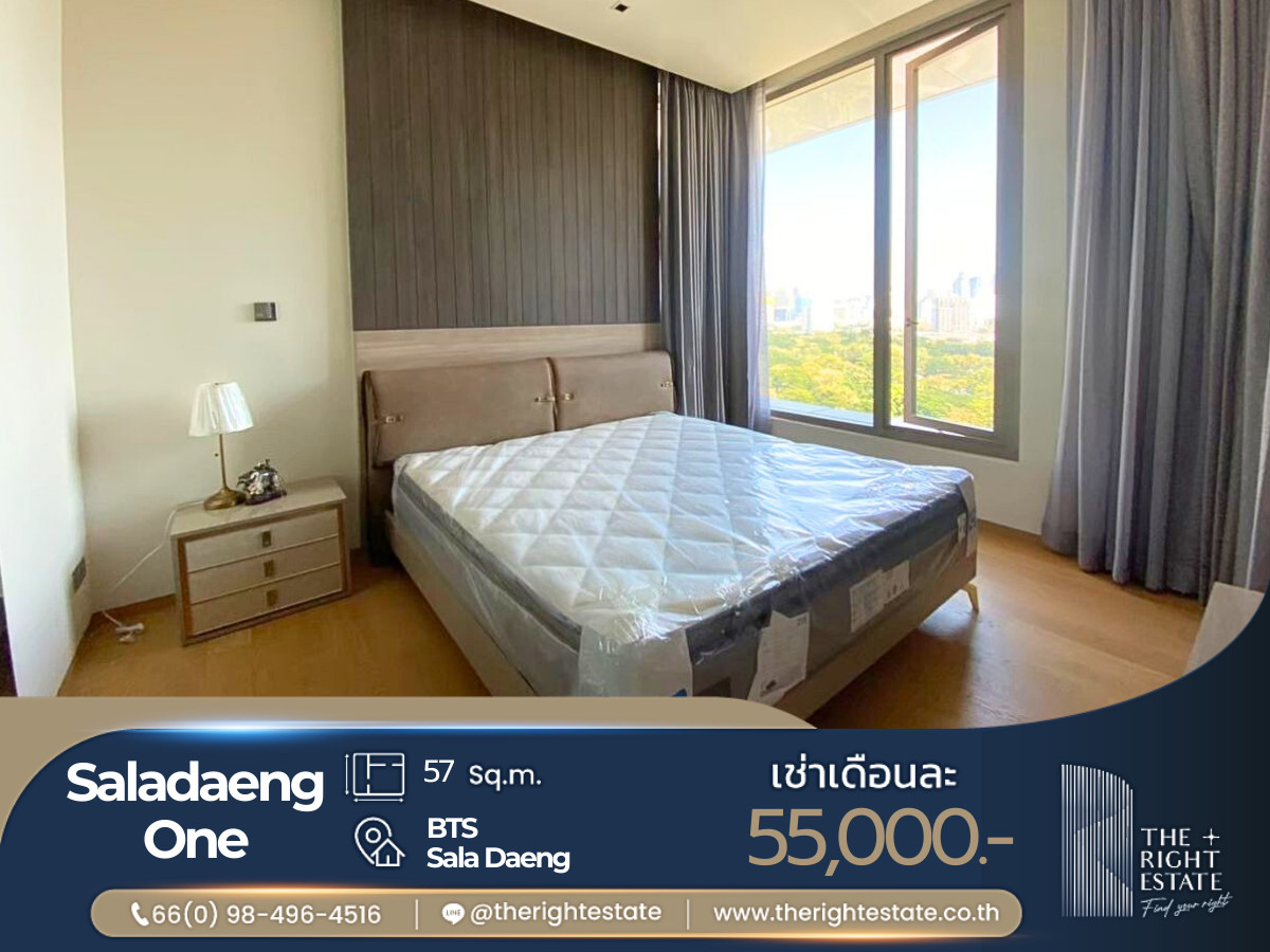 For RentCondoSilom, Saladaeng, Bangrak : 🌿Saladaeng One🌿 Nice room nice decoration 🛏 1 Bed 57 sq.m, price negotiable!!! - Next to BTS SalaDaeng