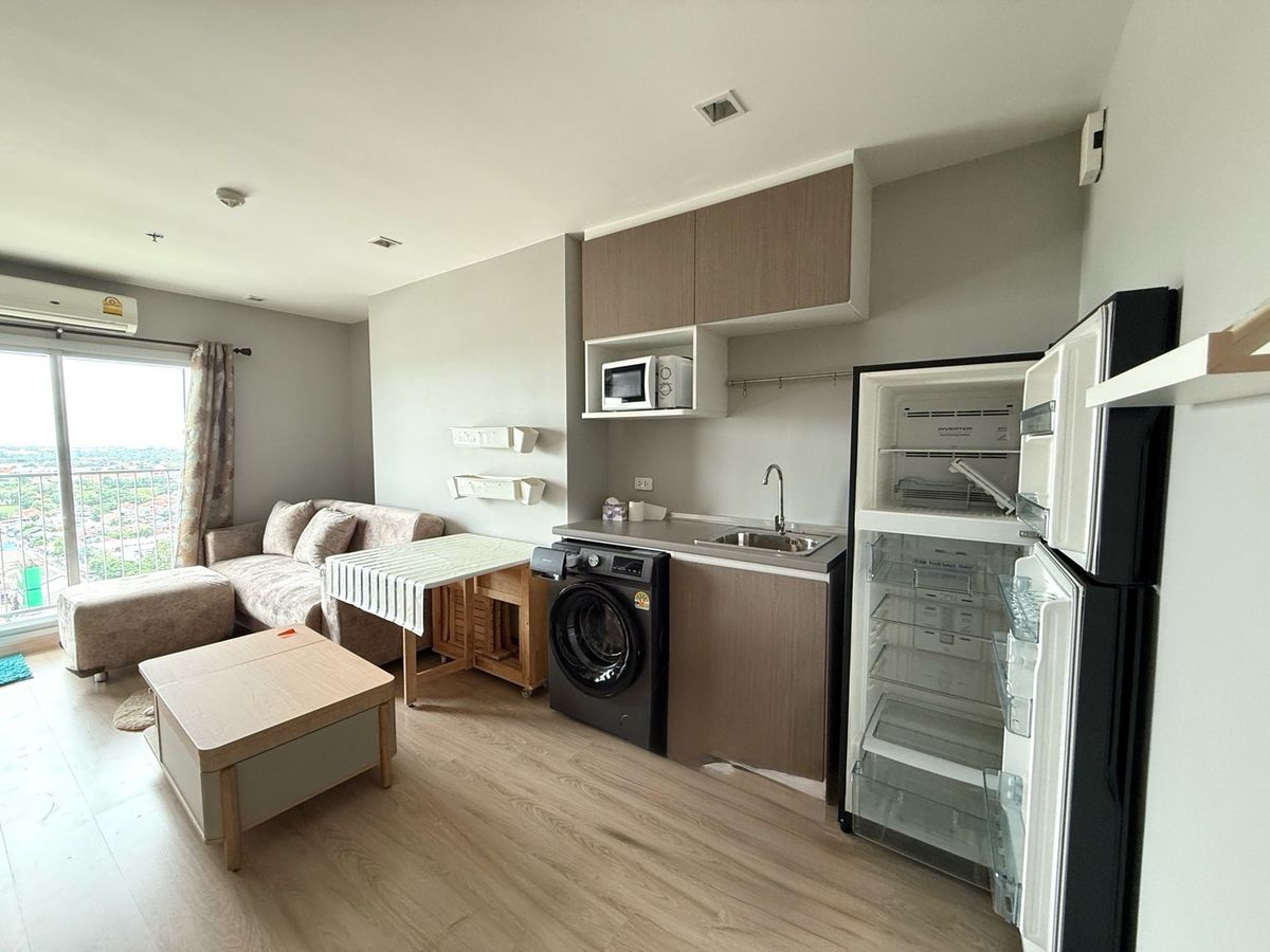 For RentCondoNonthaburi, Bang Yai, Bangbuathong : For rent‼️Casa Condo @MRT Sam Yaek Bang Yai‼️Room size 26 sq m. 1 bedroom, 1 bathroom, 20th floor‼️Electrical appliances as shown in the picture ✨The room door is a digital door lock. The rent includes the common area fee.