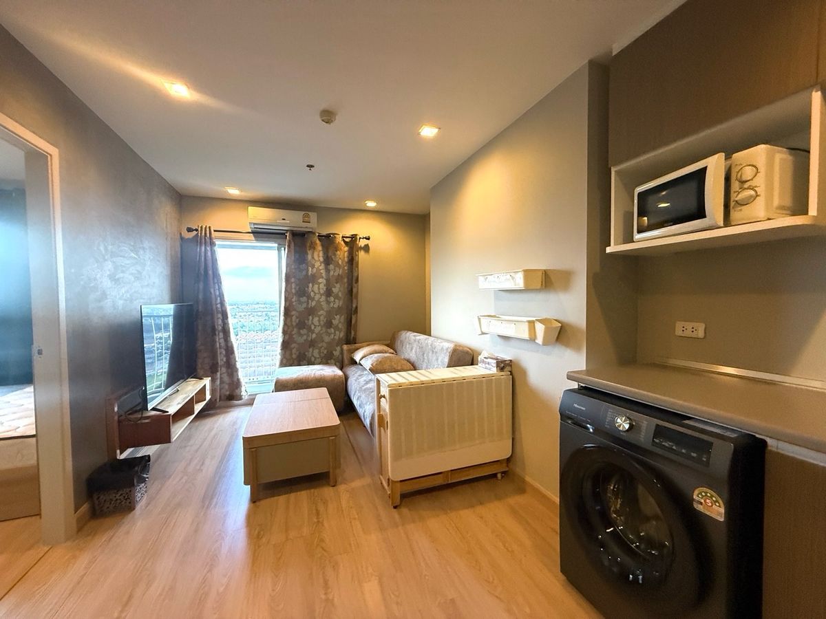 For RentCondoNonthaburi, Bang Yai, Bangbuathong : For rent‼️Casa Condo @MRT Sam Yaek Bang Yai‼️Room size 26 sq m. 1 bedroom, 1 bathroom, 20th floor‼️Electrical appliances as shown in the picture ✨The room door is a digital door lock. The rent includes the common area fee.
