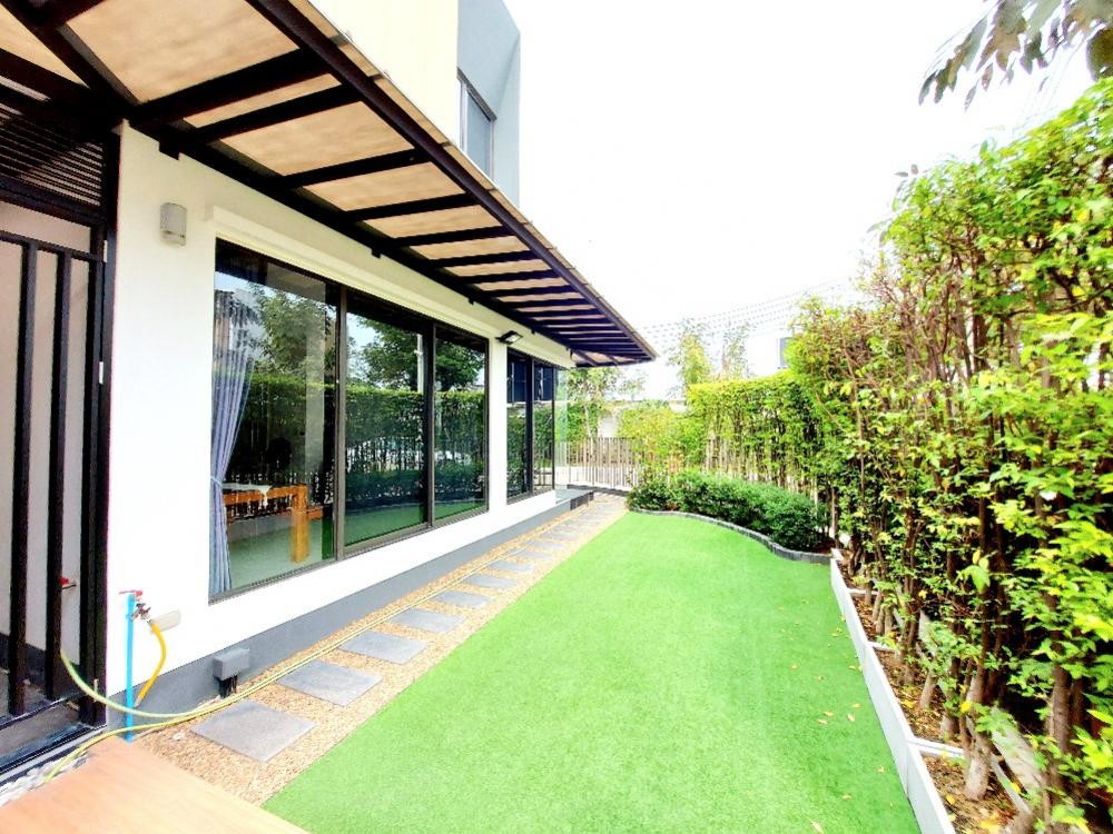 For SaleHousePathum Thani,Rangsit, Thammasat : House for sale AQ Shadi Phahon Yothin-Rangsit, beautiful twin house, corner house, 5 minutes to Thammasat University, teak furniture, security screens throughout the house, 42 sq m.