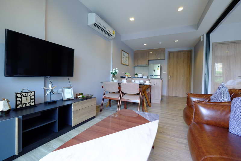 For SaleCondoCha-am Phetchaburi : Selling Rain Chaam Huahin by Sansiri, carry a bag, can move in, free wifi, supports 4 people.