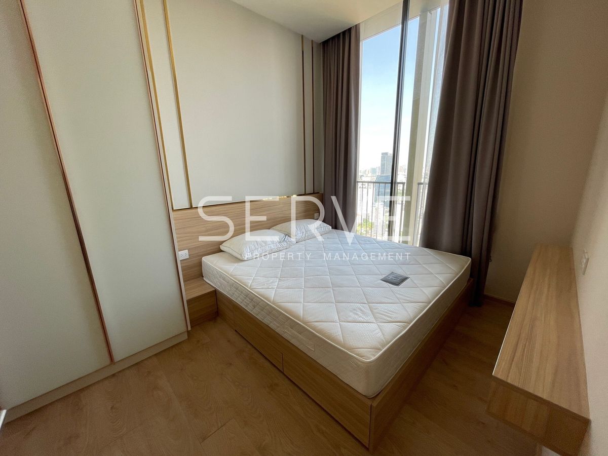 For RentCondoSukhumvit, Asoke, Thonglor : 🔥25K🔥 - 1 Bed 34.16 sq.m Super High Fl. 35+ Good Location Close to BTS Asok & MRT Sukhumvit 550 m. at Noble BE19 Condo / For Rent