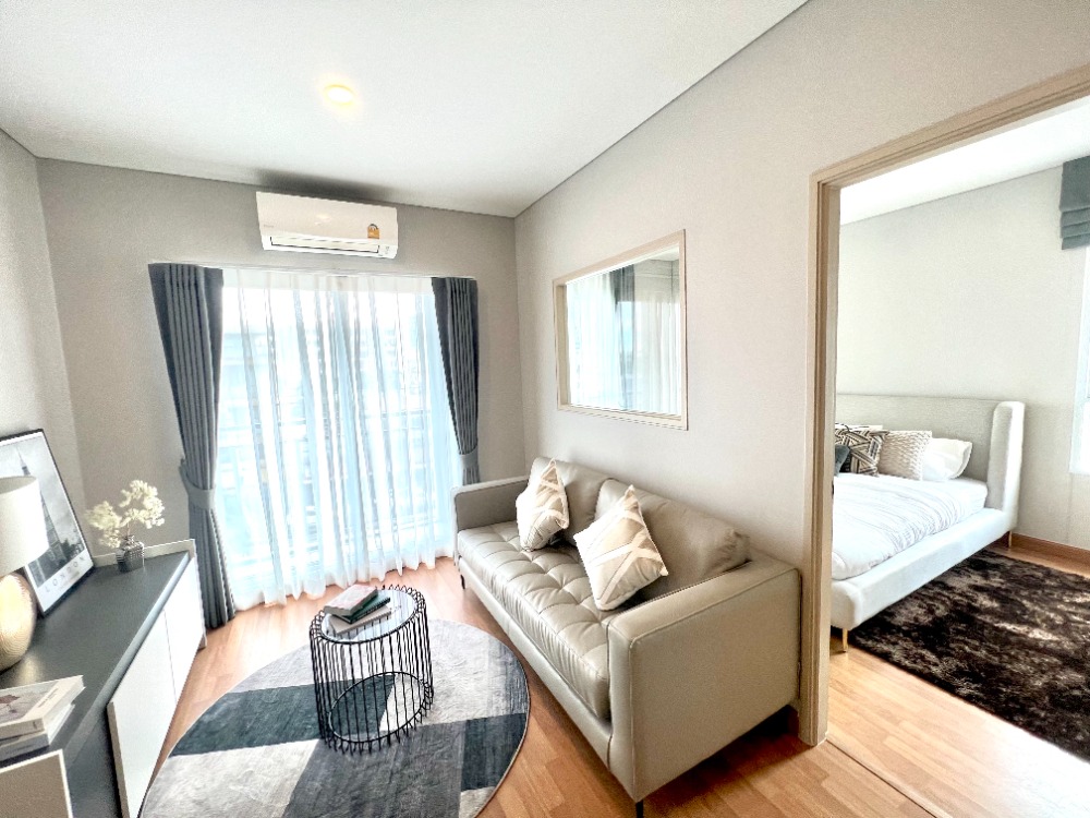 For SaleCondoBang Sue, Wong Sawang, Tao Pun : Fully furnished and ready to move in!! Condo for sale near Tao Poon BTS station, only 100 meters, Lumpini Place Tao Poon Interchange, fully furnished, ready to move in, 1 bedroom, size 32 square meters, book today and receive free privileges! Air conditio