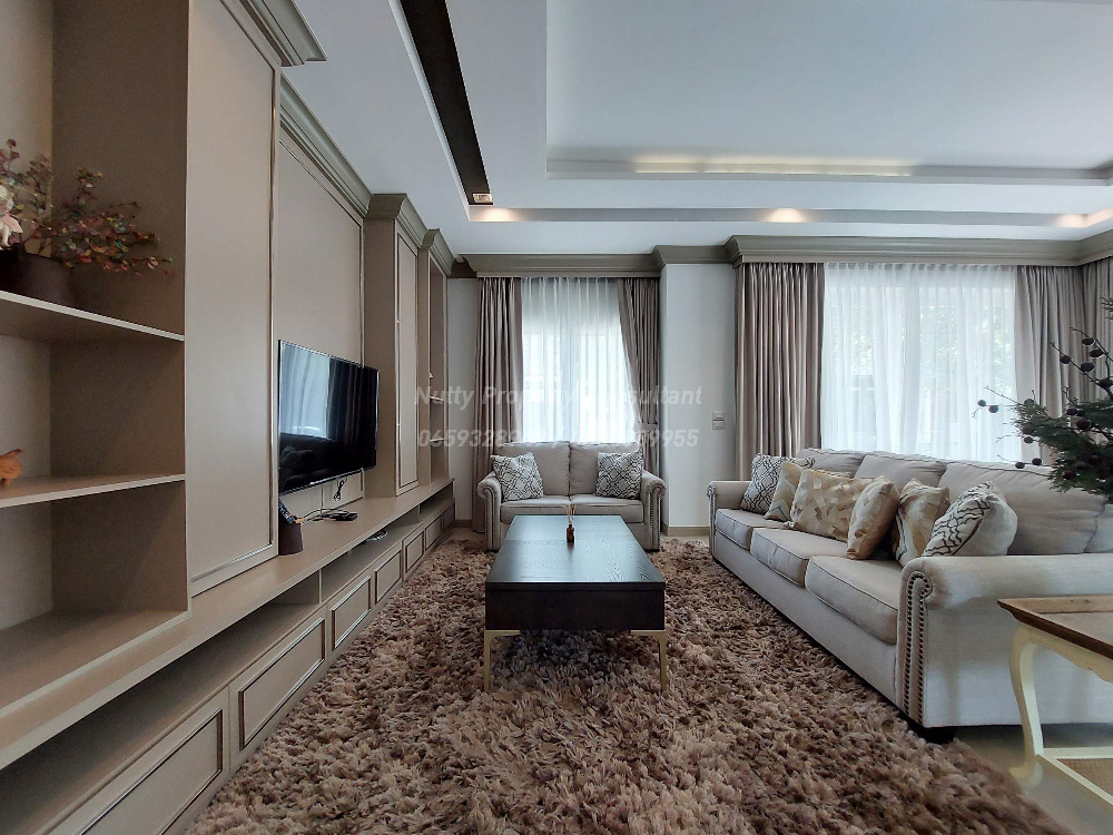 For SaleHouseBangna, Bearing, Lasalle : Luxury detached house in Soi Ratchawinit Bangkaew, only 98 units, the largest house type in the project.