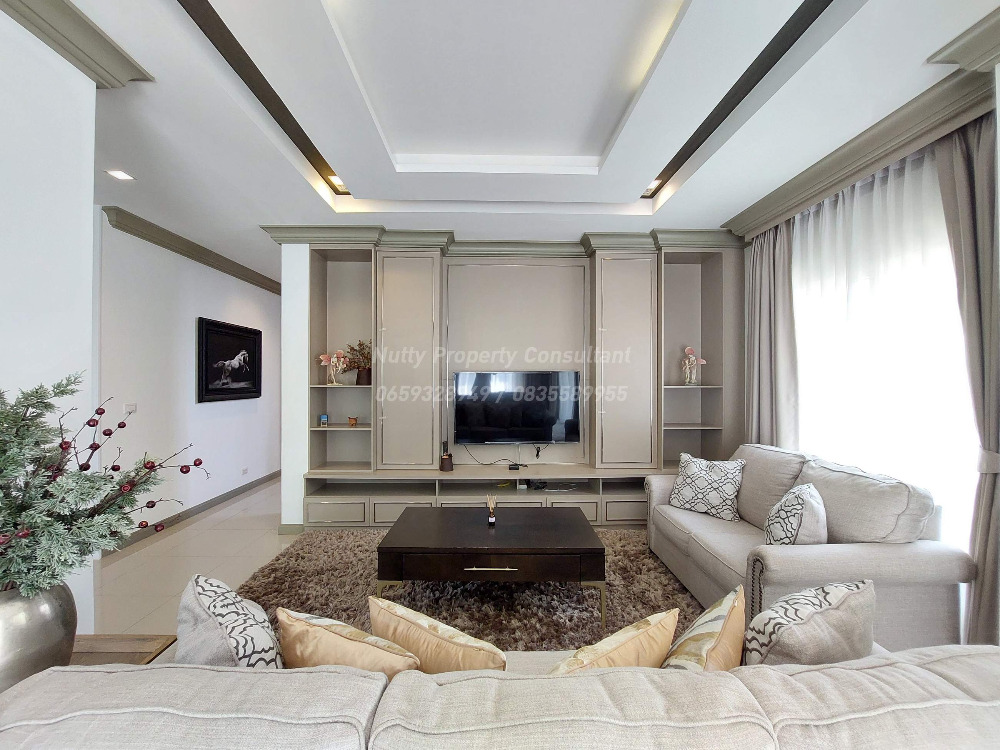 For SaleHouseBangna, Bearing, Lasalle : Luxury detached house in Soi Ratchawinit Bangkaew, only 98 units, the largest house type in the project.