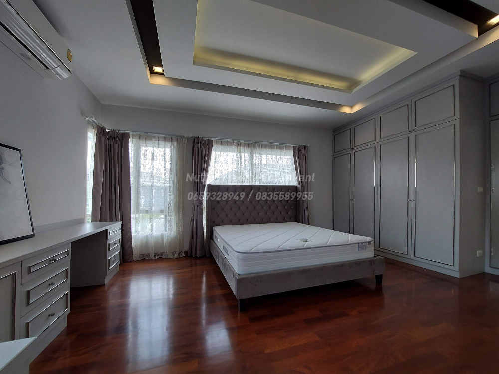 For SaleHouseBangna, Bearing, Lasalle : Luxury detached house in Soi Ratchawinit Bangkaew, only 98 units, the largest house type in the project.