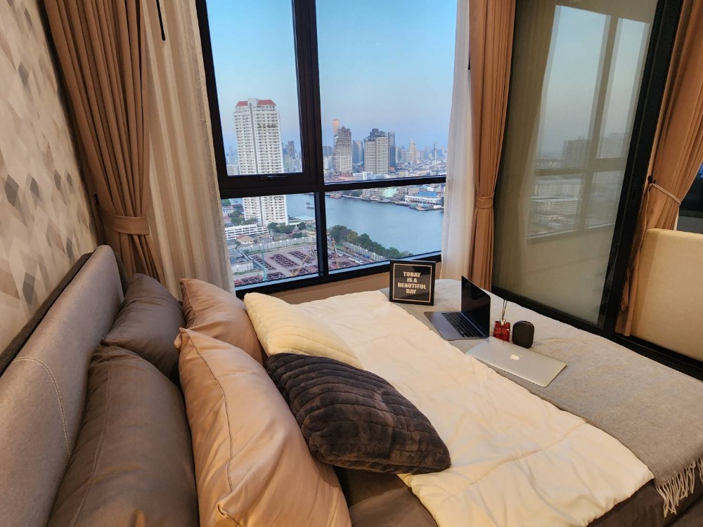ให้เช่าคอนโดวงเวียนใหญ่ เจริญนคร : [For Rent] Chapter Charoennakorn-Riverside 🏨 1 bedroom 32.10 sqm (New) แชปเตอร์ เจริญนคร-ริเวอร์ไซต์