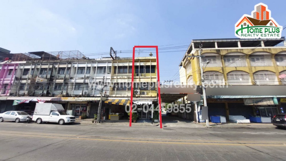 For SaleShop HouseNonthaburi, Bang Yai, Bangbuathong : 3 and a half storey commercial building, Pracharat Road, Nonthaburi (opposite Toyota Center, Nonthaburi)