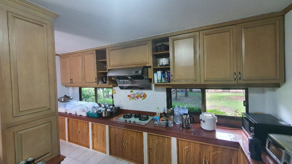 For SaleHousePathum Thani,Rangsit, Thammasat : Single house for sale on the waterfront, ready to move in, Thararin Village, Rangsit, Khlong 2, Lam Luk Ka, Pathum Thani.