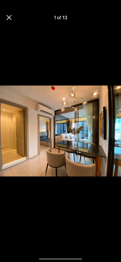 For RentCondoRama9, Petchburi, RCA : For rent Life Asoke Rama 9 1 bed plus high floor modern style
