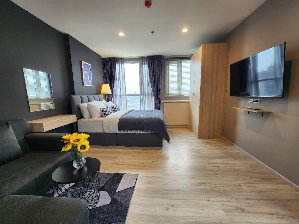 For RentCondoRatchadapisek, Huaikwang, Suttisan : ✨️Rds-0169 Condo for rent, XT Huai Khwang, beautiful decoration, 27th floor, city view ✨️