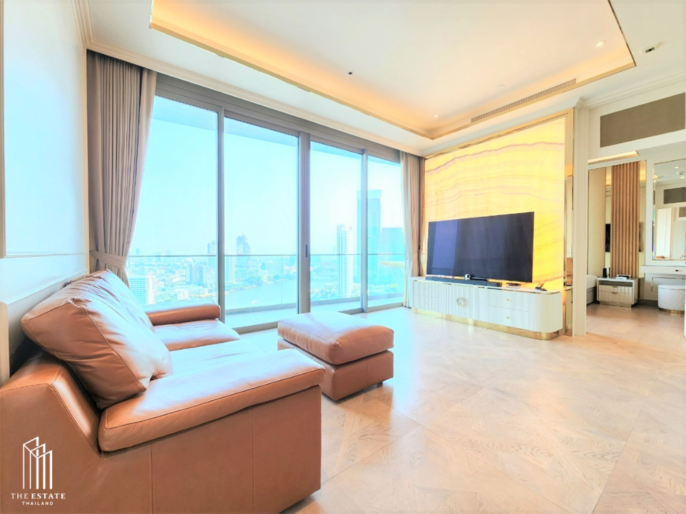 ขายคอนโดวงเวียนใหญ่ เจริญนคร : Condo for SALE The Residences At Mandarin Oriental Bangkok ชั้นสูงกำลังดี ได้วิวสระว่ายน้ำ, สวน, ICONSIAM, แม่น้ำเจ้าพระยา และวิวเมืองตึกมหานคร ในมุมที่สวยทุกวิว @77 MB