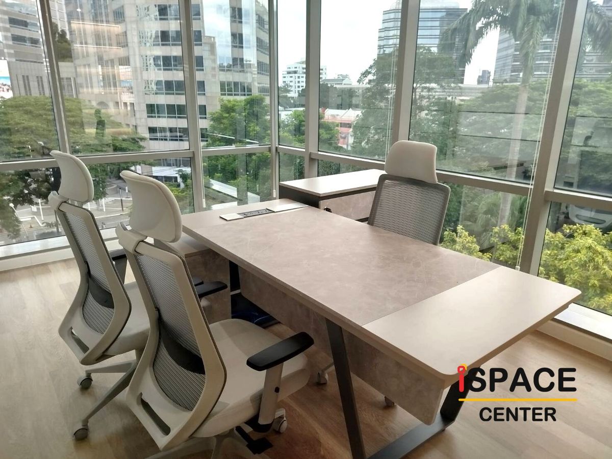 For RentOfficeWitthayu, Chidlom, Langsuan, Ploenchit : 🚩Office for rent, BTS Ploenchit, well decorated. Ready to work, suitable for co-working space, very convenient to travel, Grade A Office Building, good view.