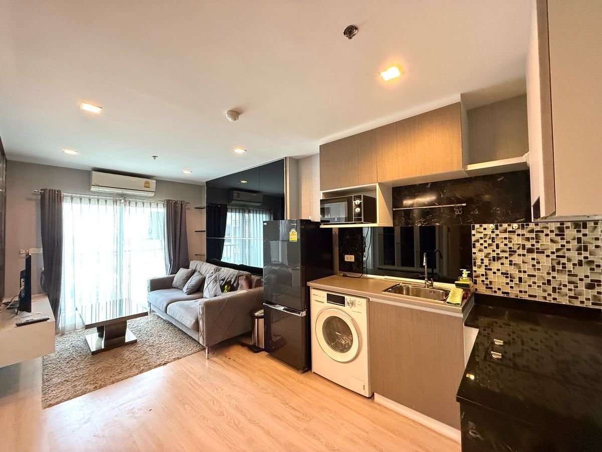 For RentCondoNonthaburi, Bang Yai, Bangbuathong : For rent‼️Casa Condo @MRT Sam Yaek Bang Yai, size 21 sq m., studio room, 22nd floor, furniture‼️Washing machine, ready to move in.